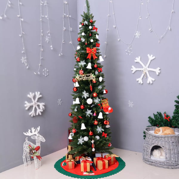 Juletræ 2,1 m Kunstgran Samles med Fod 499 Grene PVC Grøn Ø60 cm