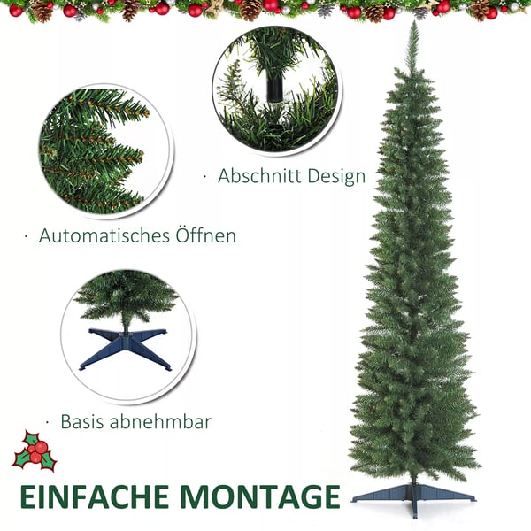 Juletræ 2,1 m Kunstgran Samles med Fod 499 Grene PVC Grøn Ø60 cm