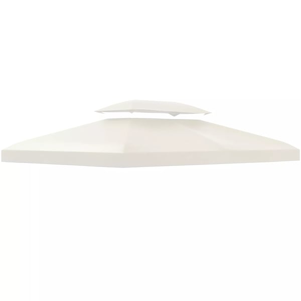 Outsunny Udskiftningstag til Pavillon 4x3m, Polyester 180g/m², Cremhvid