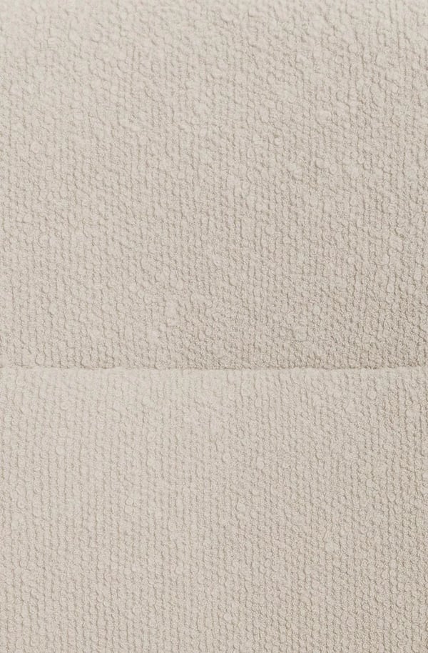 Merlinda Teddy Spisebordsstol med Drejefunktion og Metalbase - Creme