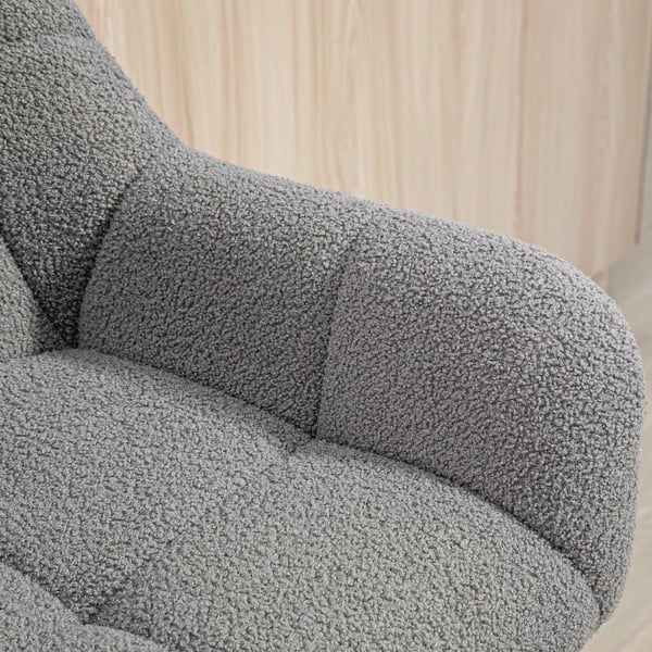 Barstole, 2 stk., Hjdejusterbar, Fleece-look, Grå+Sort