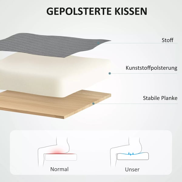 HOMCOM Kontorsstol Ergonomisk Justerbar Svängbar Meshrygg Grå Polyester