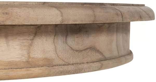Wiva Naturligt Træ Sidebord - 50 cm Diameter, 64 cm Højde - Mindi Træ, FLEGT Certificeret
