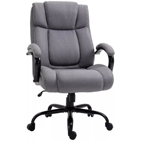 Vinsetto kontorsstol skrivbordsstol gamingstol snurrstol med gungfunktion, tjockt vadderad ergonomisk stol, max belastning 220 kg