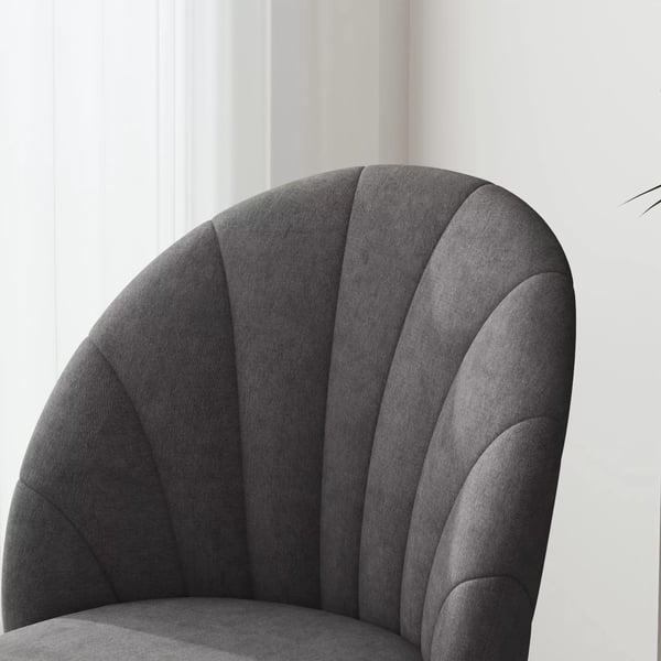 4-pack Matsalsstolar i Mörkgrått Sammet, Stålfötter, Armlösa, Ergonomiska
