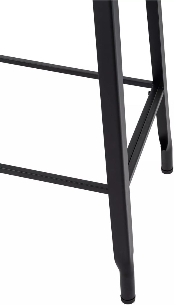 Peony Barstol i Industriel Stil - Mat Sort Metal
