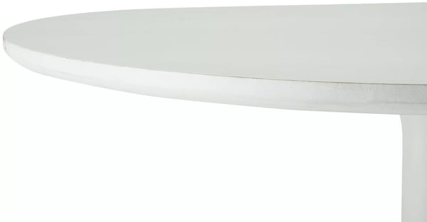 Morristown Antikhvidt Træ Sidebord, Rundt Accentbord til Stuen, Delvist Samlet, 70 x 70 x 77 cm