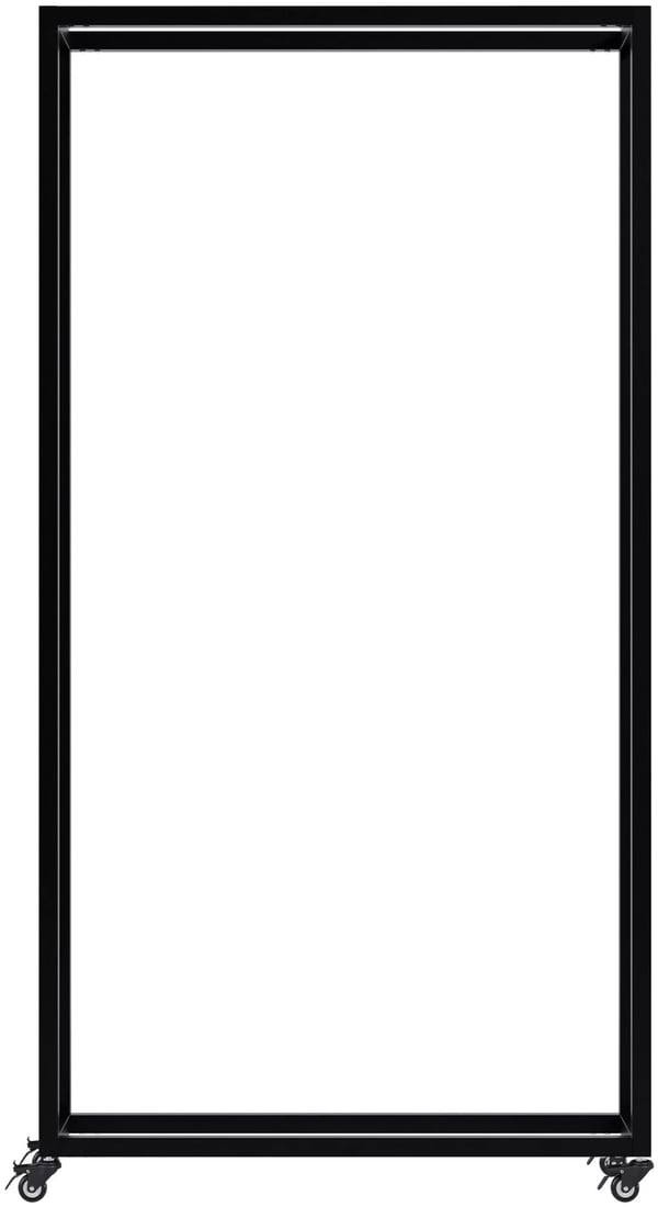 Hilta Brændestativ med Hjul - Sort Metal, 25x80x150 cm