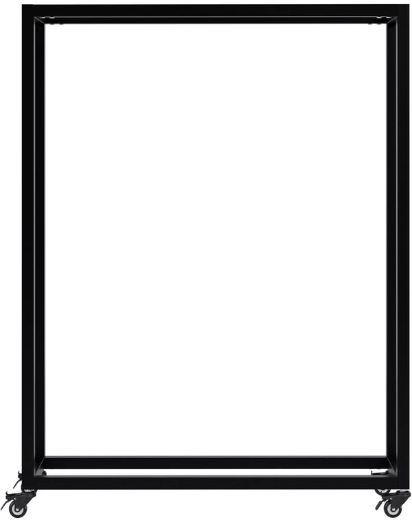 Hilta Metal polttopuuteline pyörillä 25x80x100cm musta