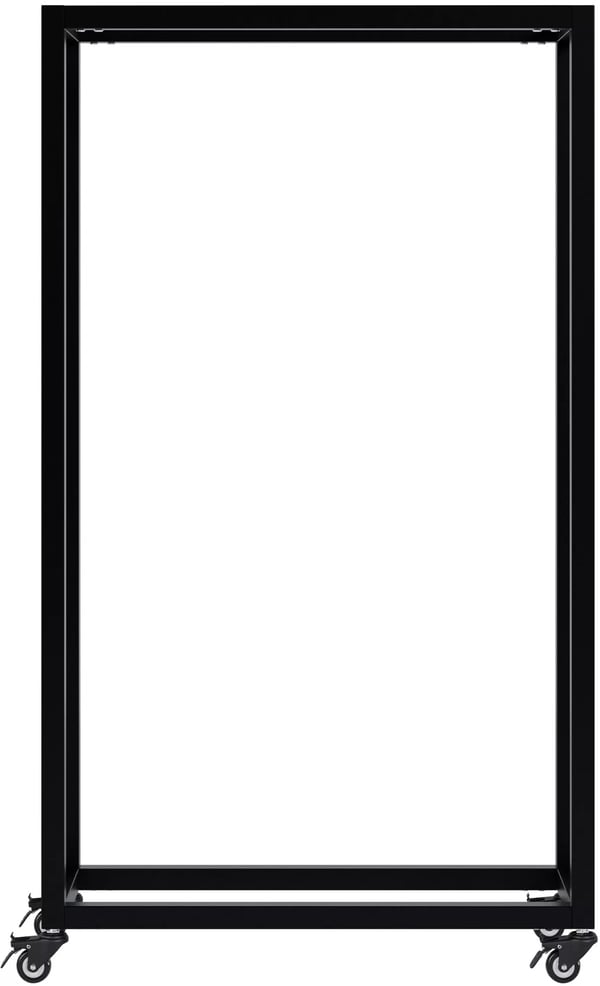 Hilta Polttopuuteline Metallia Musta Pyörillä 25x60x100 cm