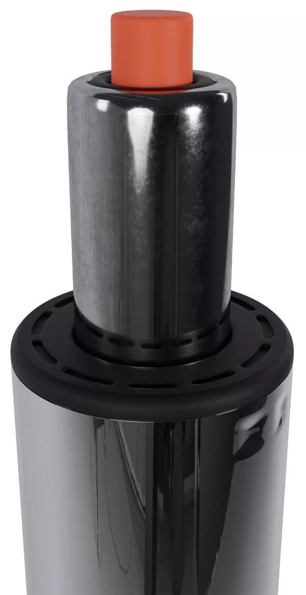 Krom Metal Gasløftcylinder til Kontorstol Udskiftning - Kraftig 150-180 kg Kapacitet