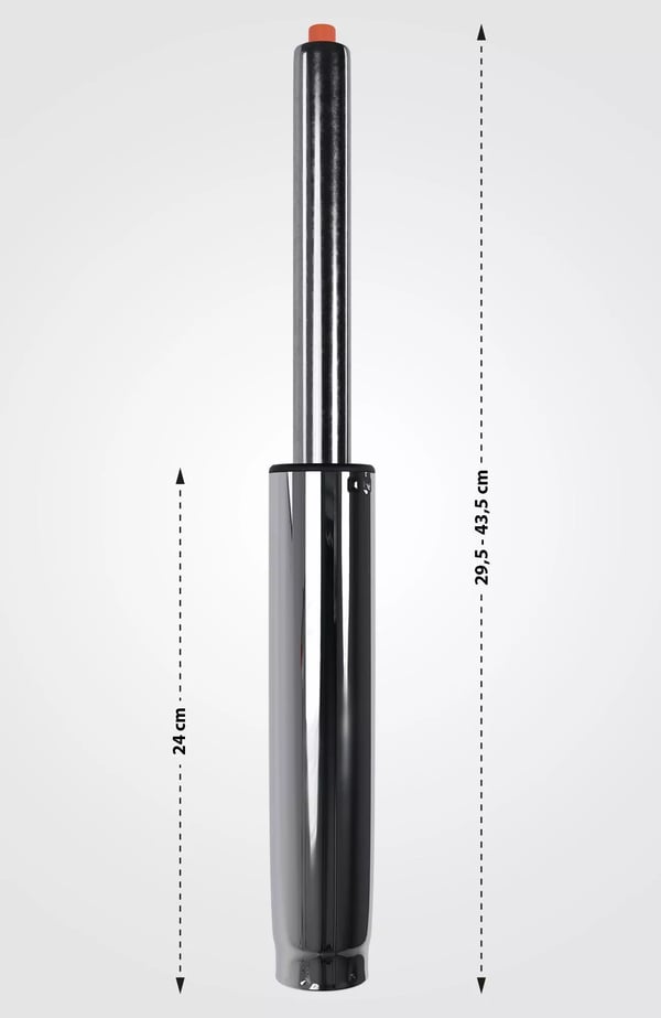 Krom Metal Gasløftcylinder til Kontorstol Udskiftning - Kraftig 150-180 kg Kapacitet