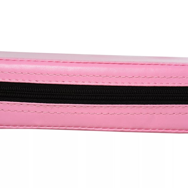 HOMCOM 5 cm tyk rund polermåtte i plastik, gymnastik, yoga, rosa L: 150 cm