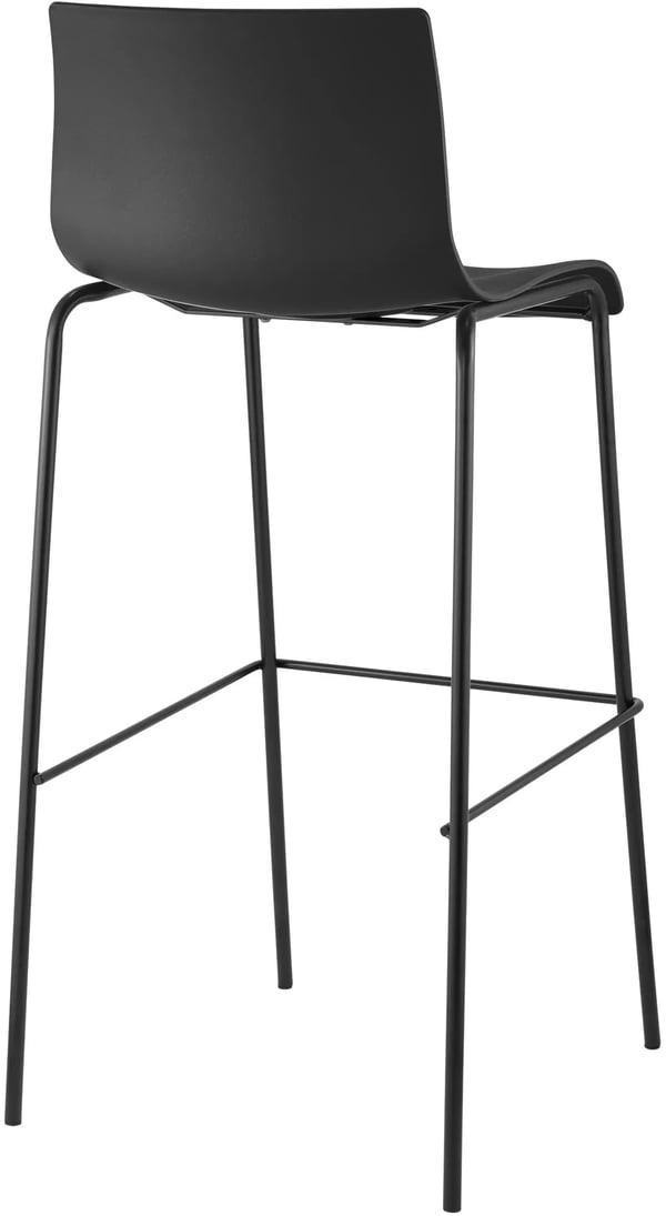 Baarijakkara Hoover, musta, muovi-istuin ja metallirunko