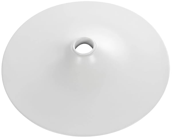 Hvid Metal Rund Barstol Base Gulvplade - 38,5 cm Diameter, Anti-Skrid Gulvbeskytter, 115 kg Bæreevne