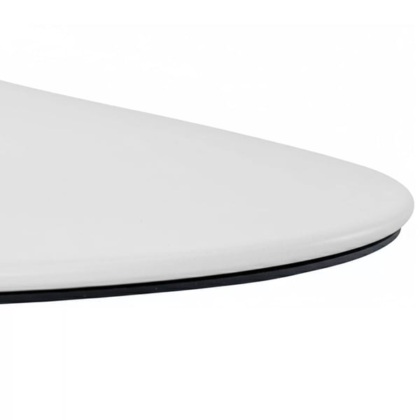 Hvid Metal Rund Barstol Base Gulvplade - 38,5 cm Diameter, Anti-Skrid Gulvbeskytter, 115 kg Bæreevne