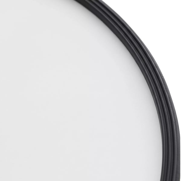 Hvid Metal Rund Barstol Base Gulvplade - 38,5 cm Diameter, Anti-Skrid Gulvbeskytter, 115 kg Bæreevne