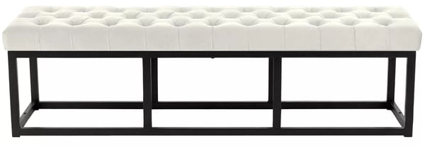 Polson Samettipenkki, Kerma/Mattamusta Metalli, 150 cm