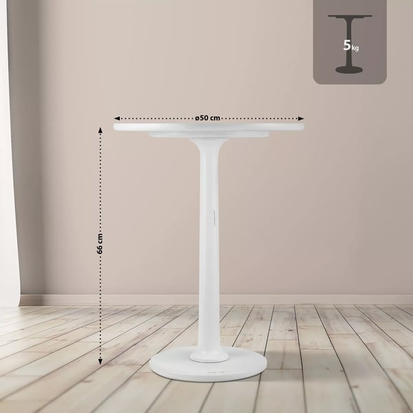 Farragut Antikhvidt Træ Sidebord - Rustik-Moderne Håndlavet Accentbord