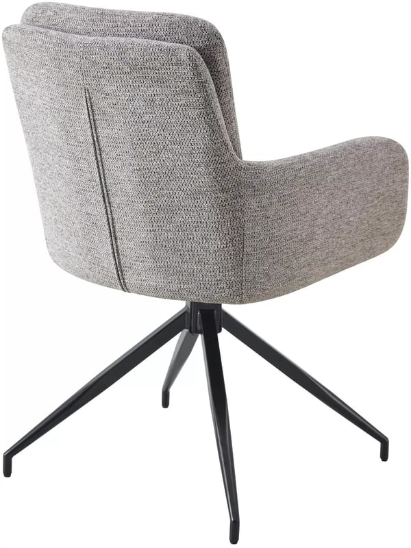 Pickett ruokatuolisetti, 2 kpl, taupe-kangas, mattamusta metallijalka