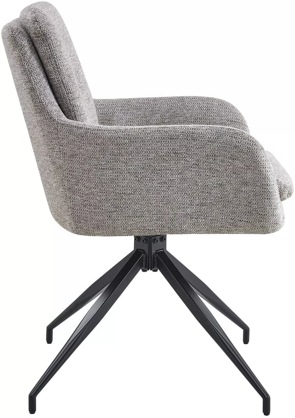 Pickett ruokatuolisetti, 2 kpl, taupe-kangas, mattamusta metallijalka