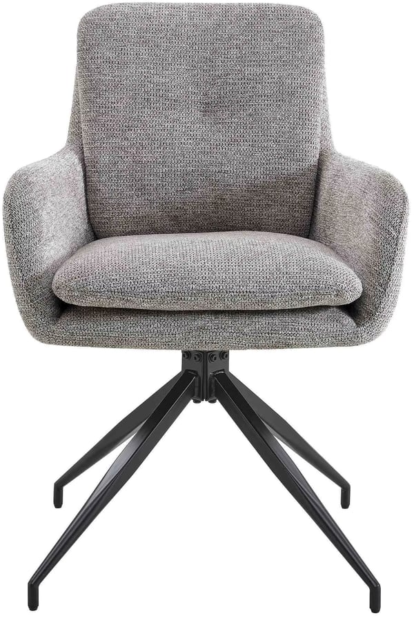 Pickett-ruokapFFydFn tuoli, taupe-kangas, metallirunko