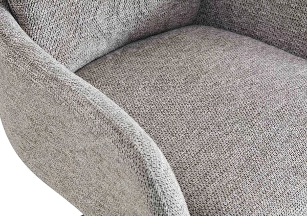 Pickett-ruokapFFydFn tuoli, taupe-kangas, metallirunko