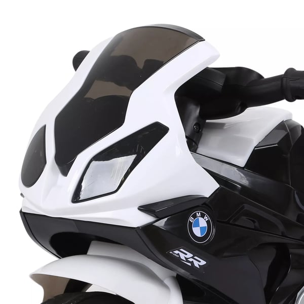 HOMCOM BMW S1000RR Licenseret El Børnemotorcykel, Trehjulet, Stål, Sort, 66x37x44 cm