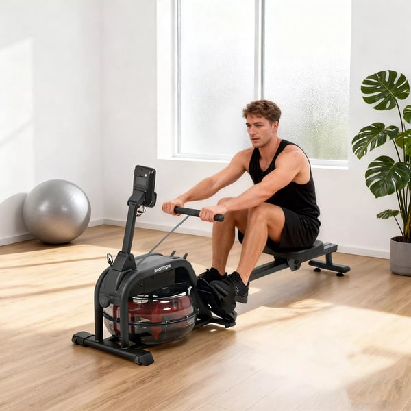 Vesisoutulaite teräsrunko, LCD, puhelinteline, 135kg, musta