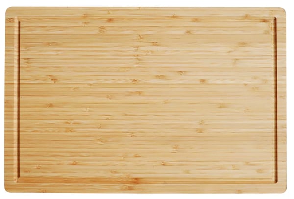 Bambu leikkuulauta mehuraiteella 45x30 cm - Natura, puu