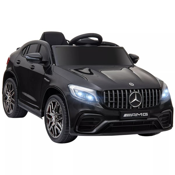 HOMCOM Mercedes-Benz AMG GLA45 Licenseret Børne Elbil - Sort, 2x35W Motor, Fjernbetjening, MP3, Sikkerhedssele, 37-60 mdr