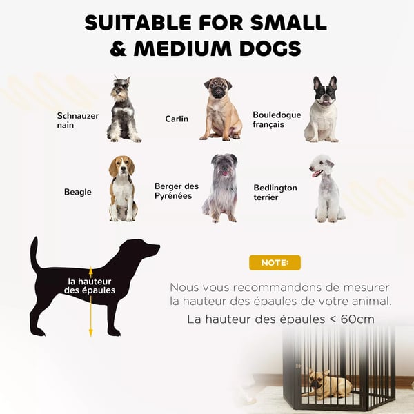 Hundegård, kæledyrspark, 5 paneler, bærbart foldbart hegn, sikkert, sort