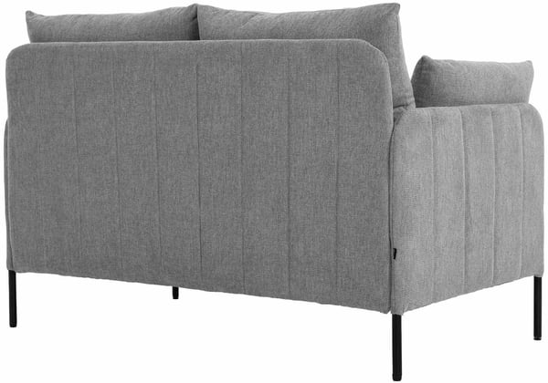 Ziden 2-sits tygsoffa, ljusgrå