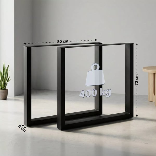2 x pöytäjalat Ilkan, 80 cm