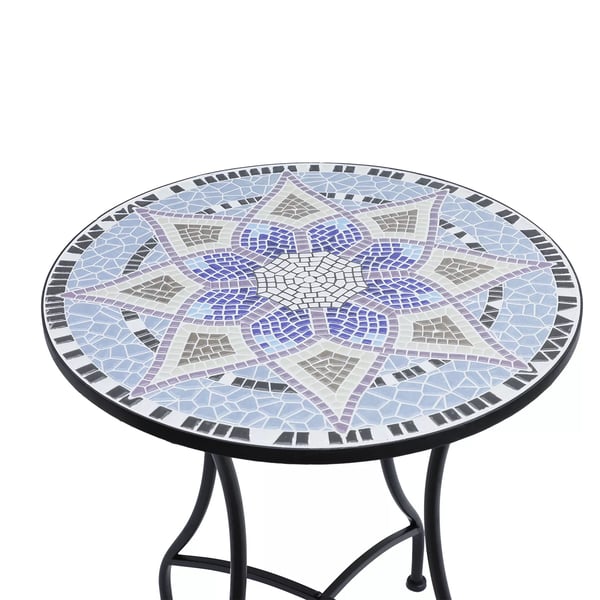 Outsunny® havebord altanbord rund Ø60 x H71 cm