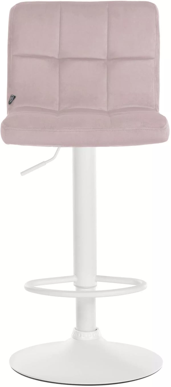 Sæt med 2 Peru barstole fløjl pink
