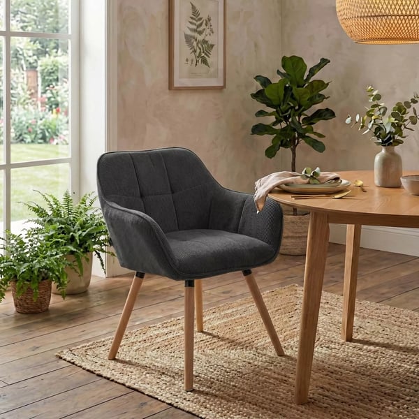 Vienna Cord Spisebordsstol Natur