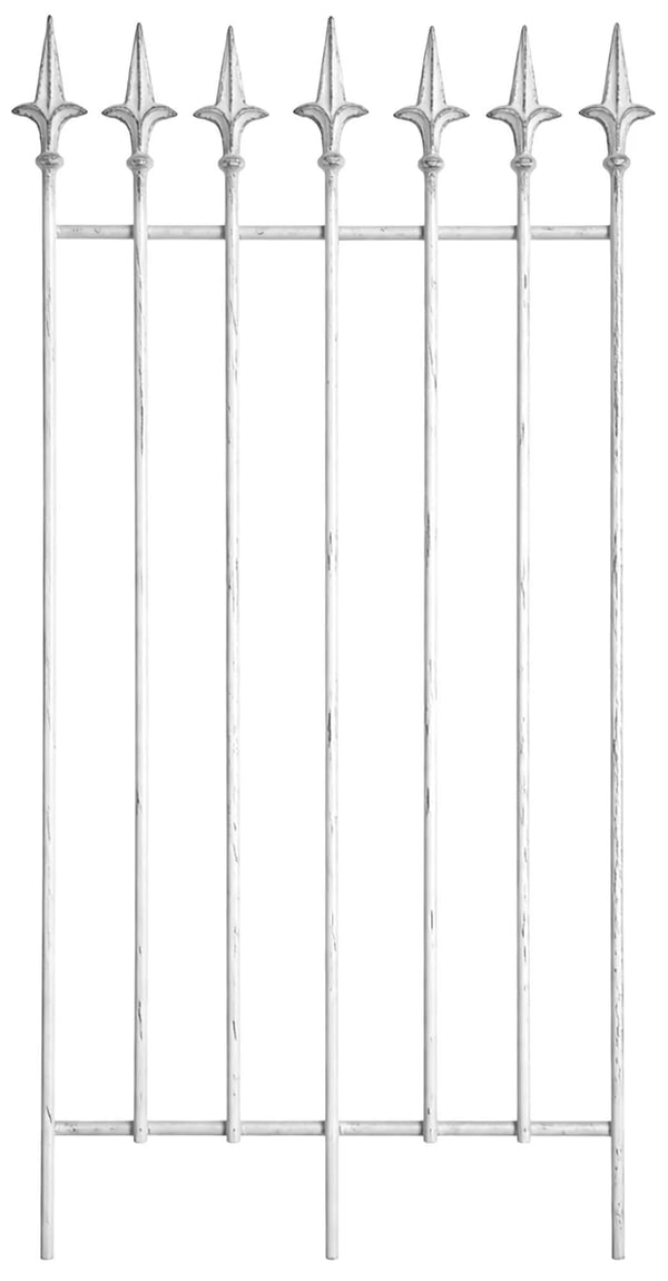 Elisa-ritilä ANTIQUE WHITE metalli 100cm