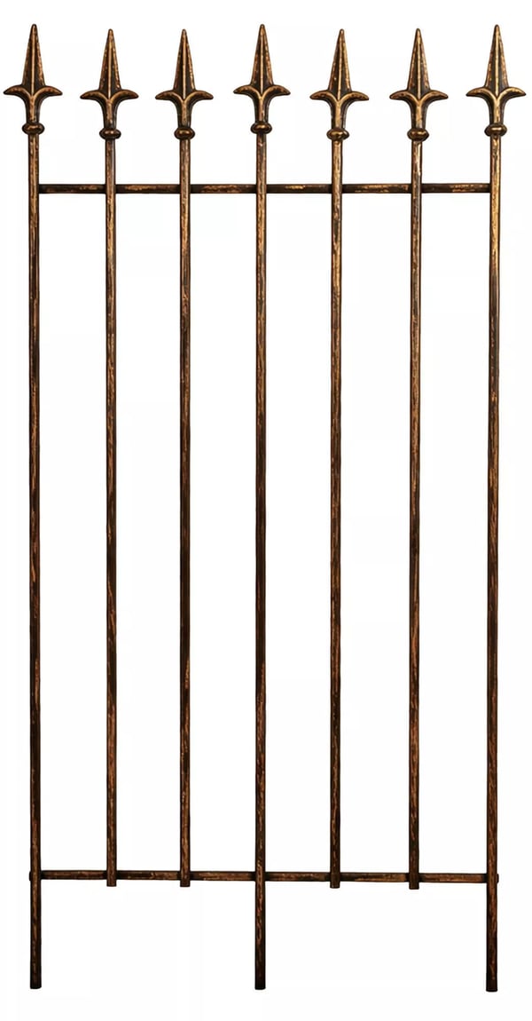 Elisa Jernespalierspalier - Rustik Landhusstil Klatreplantestøtte - Bronze, 100 cm H