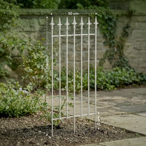 Elisa Hvid Metal Espalier - Rustik Landhusstil, 100 cm H