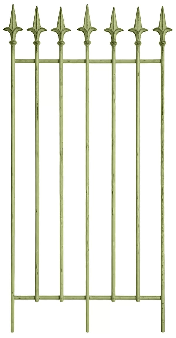 Rustik Antik Grøn Metal Elisa Espalier til Klatreplanter (100cm H x 50cm B)