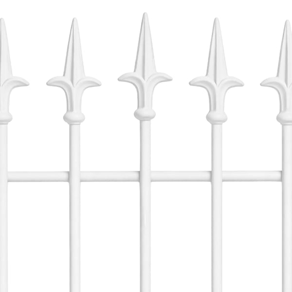 Sæt med 2 Elisa Metal Espalier i Hvid, Håndlavet Støtte til Klatreplanter, 100 cm Højde