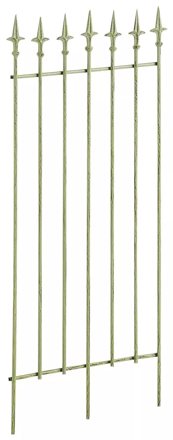 Sæt med 2 Elisa Metal Espalier, Antik Grøn, Rustik Landstil, 100cm H x 50cm B