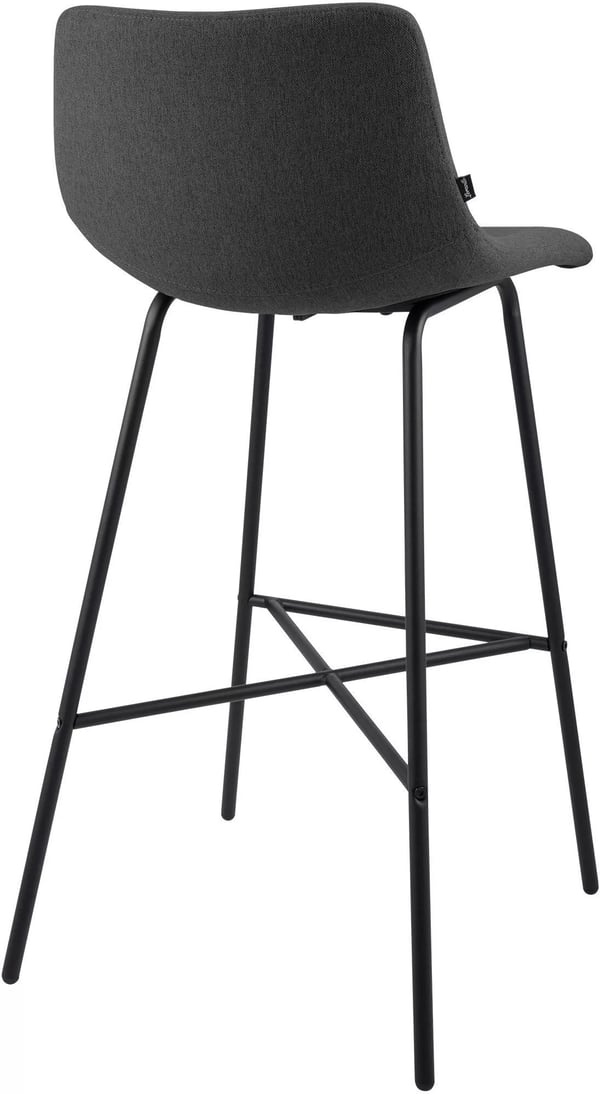 Altona tummanharmaa metallinen baarijakkara, 49x44x98 cm
