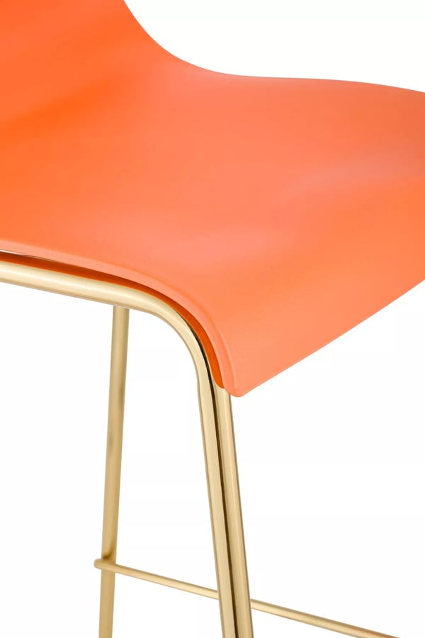 Hover Barstol Plast 4-bent Guld