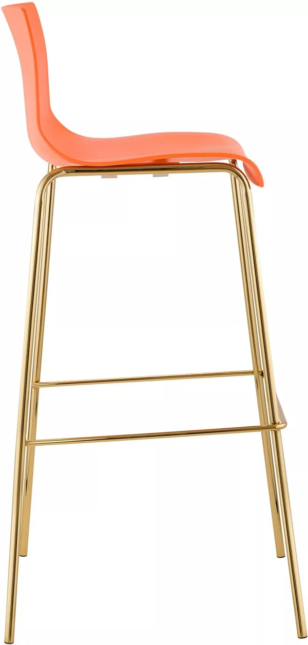 Hover Barstol Plast 4-bent Guld