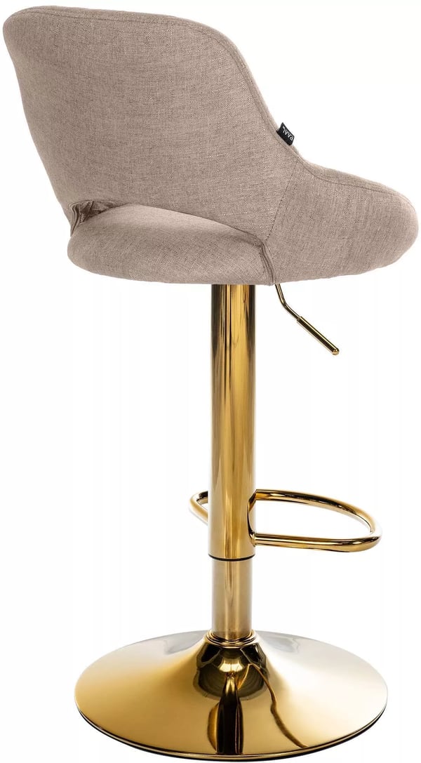 Milet Barstol Stof Guld