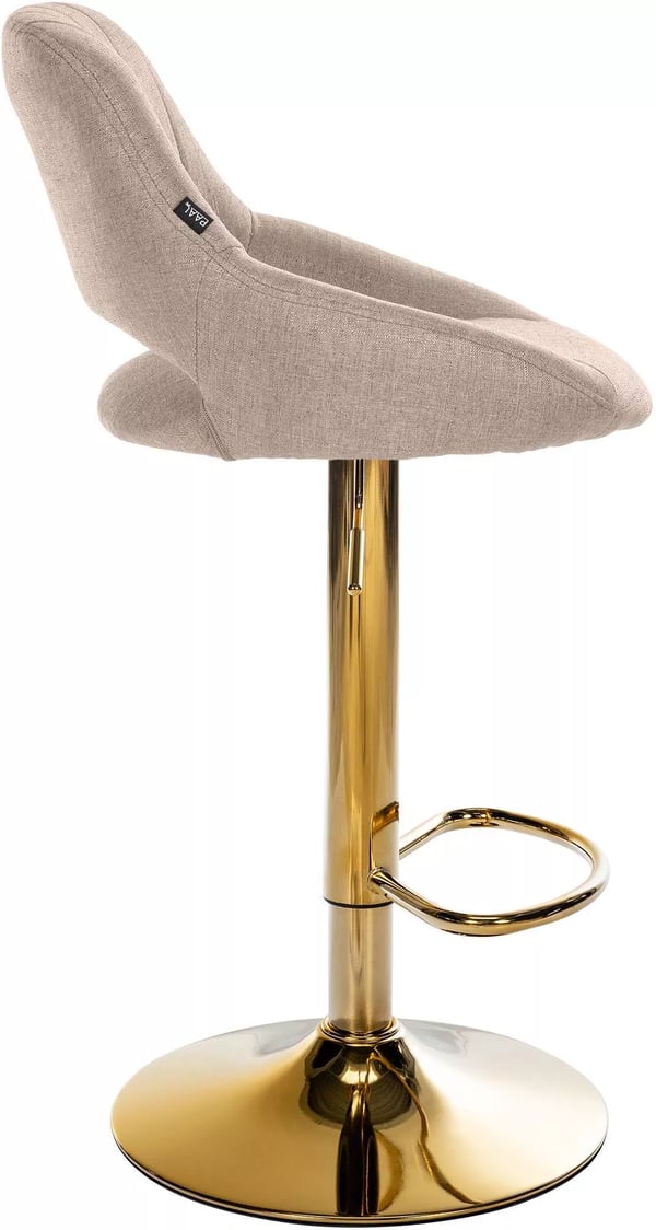 Milet Barstol Stof Guld