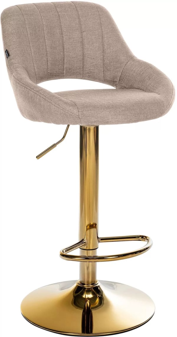 Milet Barstol Stof Guld