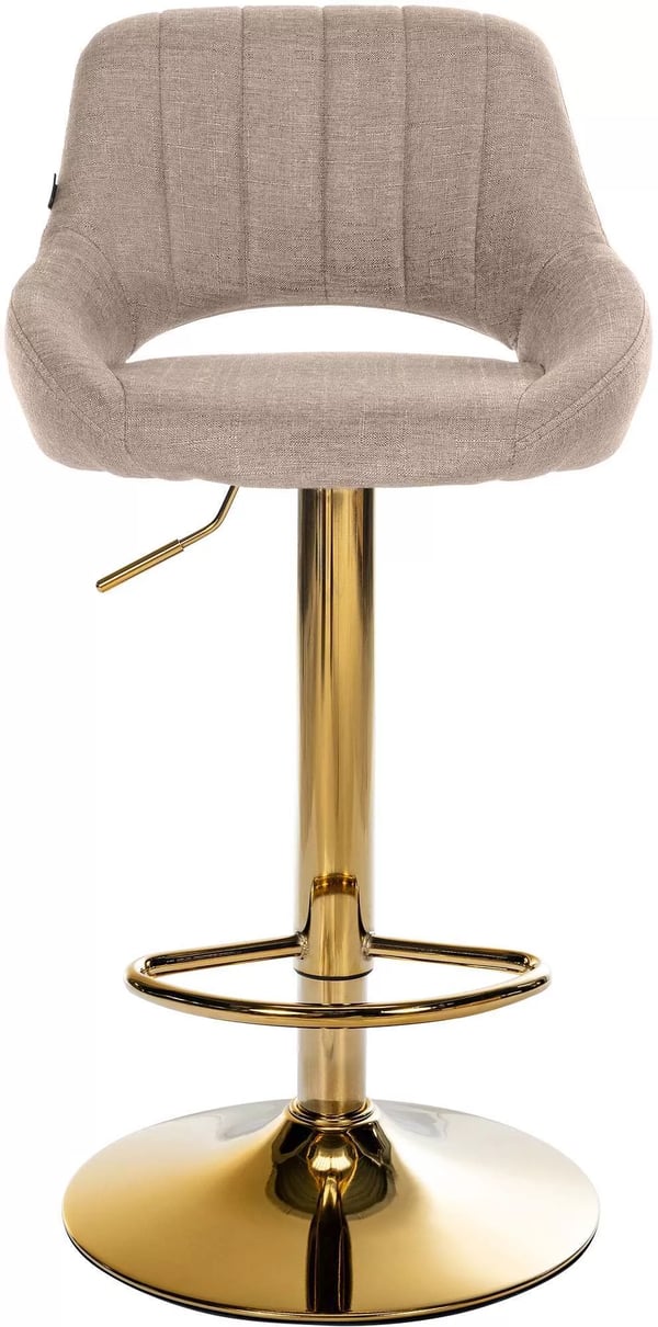 Milet Barstol Stof Guld